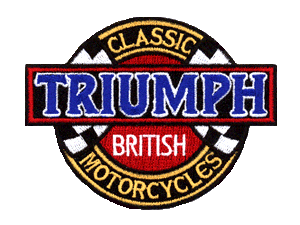 Triumph "classic british motorcycles" patch 3.75"